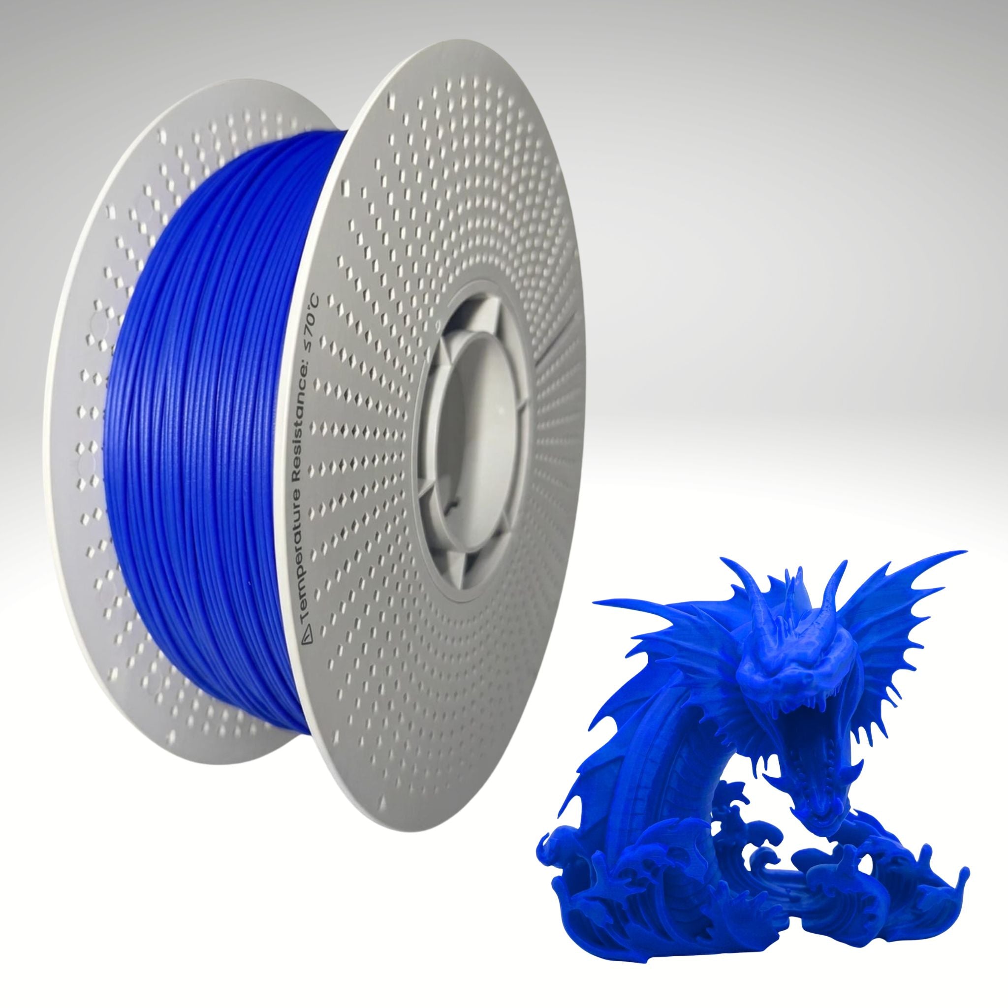Blue PLA 3D printing filament 1kg spool - Leviathan 3D Australia