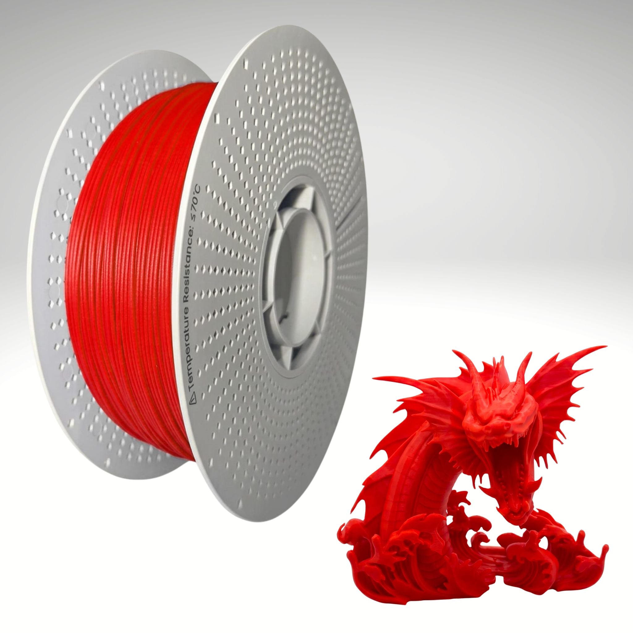 Red PLA 3D printing filament 1kg spool - Leviathan 3D Australia